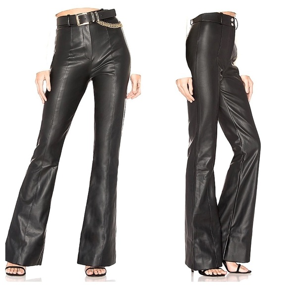 REVOLVE | Majorelle Blake Faux Leather Black Pant Size M (NWOT) - Picture 1 of 7